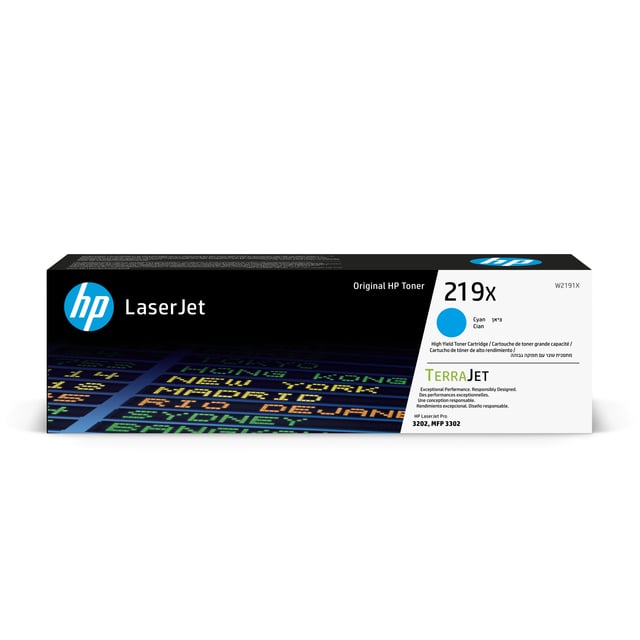 HP Tonercartridge W2191X 219X blauw