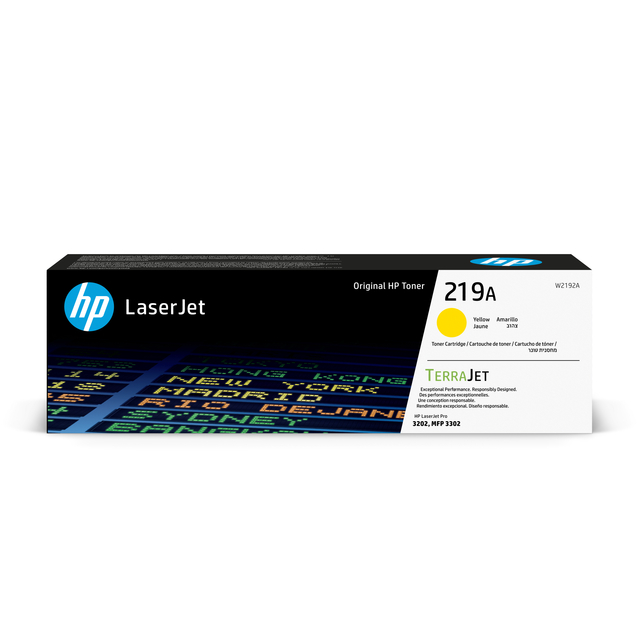 HP Tonercartridge W2192A 219A geel