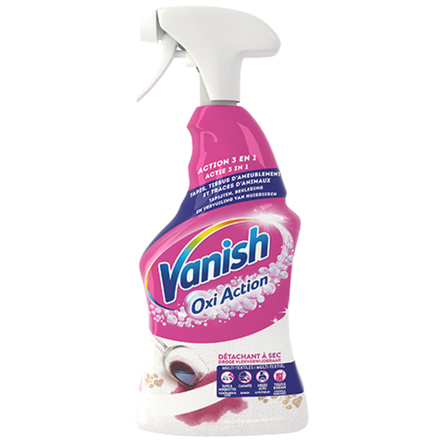 Vlekkenverwijderaar Vanish Oxi Action Dry Tapijt 500ml afbeelding