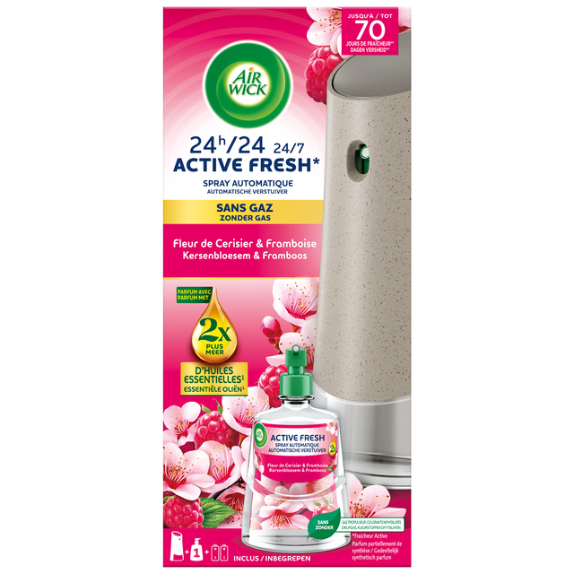 Luchtverfrisser AirWick AF Kersenbloesem framboos Starter Kit 228ml afbeelding