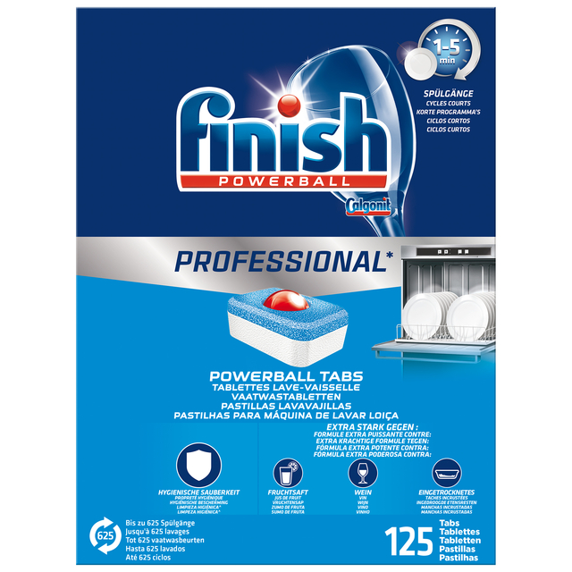 Vaatwastabletten Finish Professional Tabs 125 stuks afbeelding