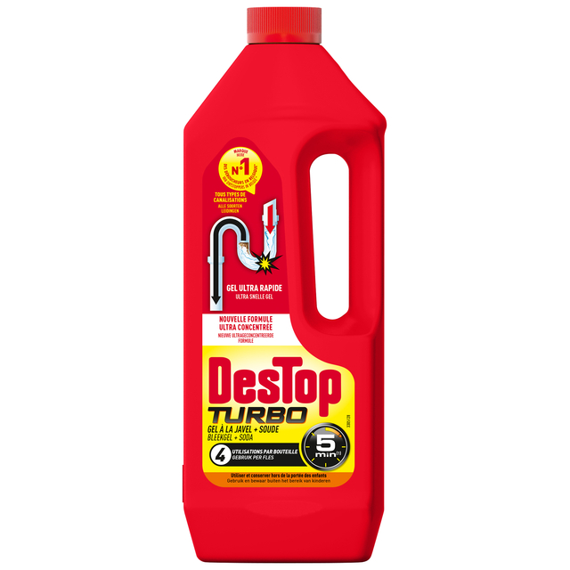 Afvoerontstopper Destop Turbo Gel 1L afbeelding