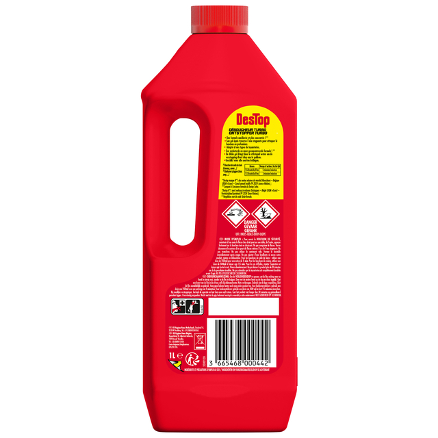 Afvoerontstopper Destop Turbo Gel  1L — Foto 2 van 2