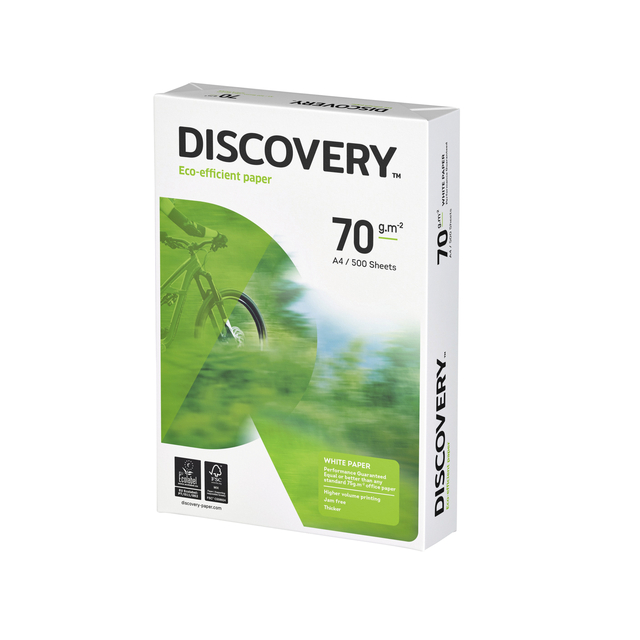 Kopieerpapier Discovery A4 70gr wit 500 vel afbeelding