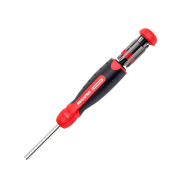 Schroevendraaier Megapro Ratcheting met 13 bits zwart — Foto 2 van 2