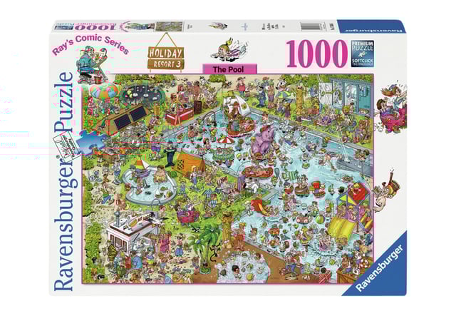 Puzzel Ravensburger Ray Comics The Pool deel 3 1000 stukjes afbeelding