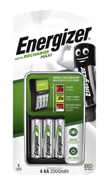 Batterij oplader Energizer incl batterijen 4xAA afbeelding