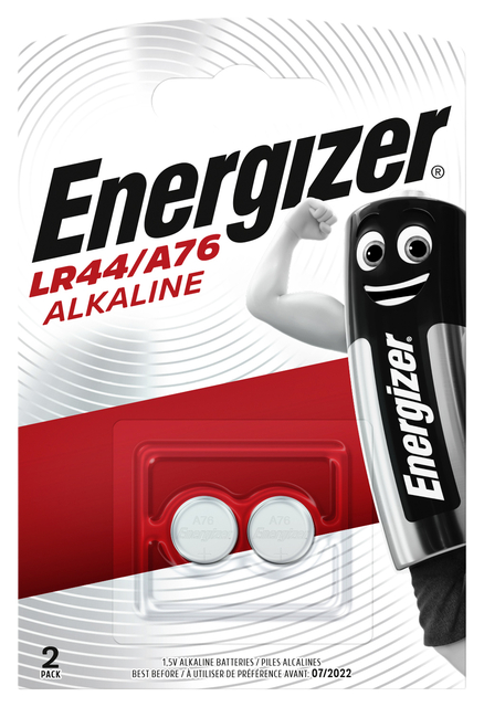 Batterij Energizer knoopcel 2x LR44 alkaline afbeelding