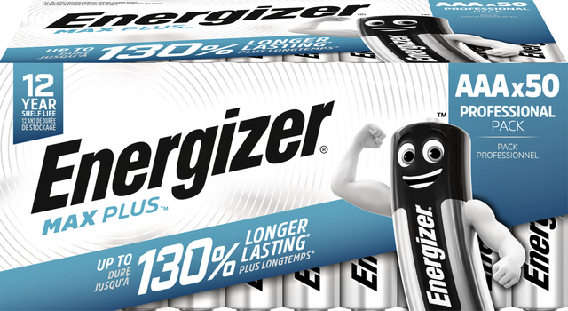 Batterij Energizer Max Plus 50xAAA alkaline afbeelding