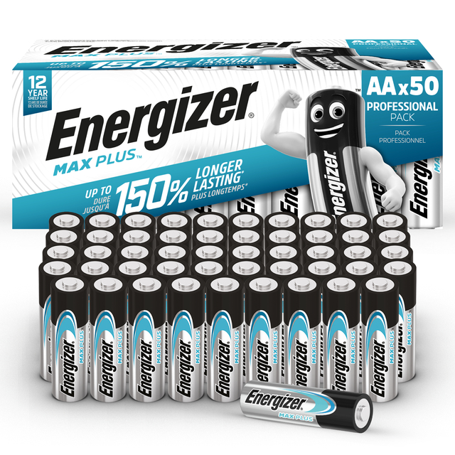 Batterij Energizer Max Plus 50xAA alkaline — Foto 2 van 2
