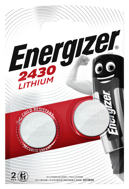 Batterij Energizer knoopcel 2xCR2430 lithium afbeelding