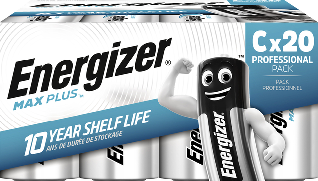 Batterij Energizer Max Plus 20xC alkaline afbeelding