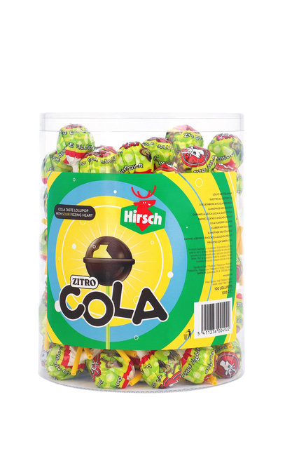 Lolly Hirsch cola/citroen 100x12 gram afbeelding