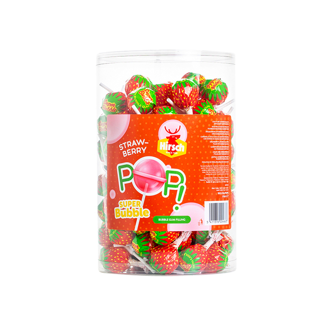 Lolly Hirsch super bubble strawberry 100x17 gram afbeelding