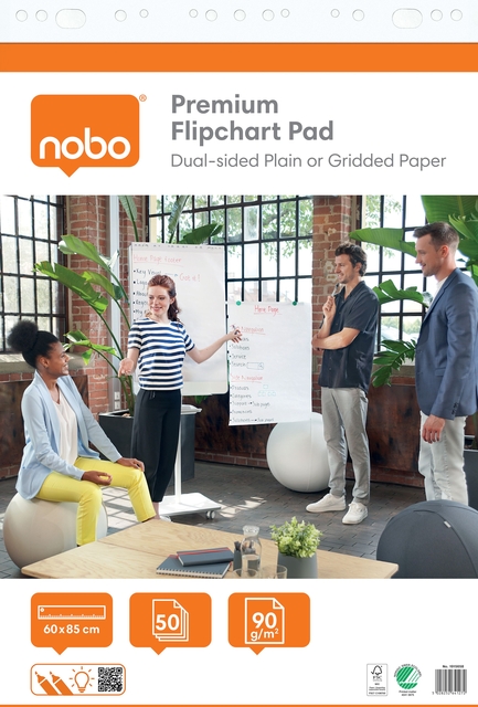 Flipover Nobo premium 60x85cm dubbelzijdig 2x 50vel afbeelding