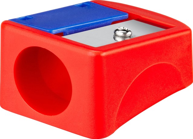 KEYROAD Ergonomische drievoudige puntenslijper met 3 stuks, pastel, 12 stuks, messen van staal, potloden en kleurpotloden, voor kleuterschool, kleuterschool, school, puntenslijper
