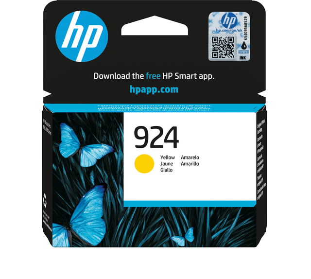 Inktcartridge HP 4K0U5NE 924 geel afbeelding