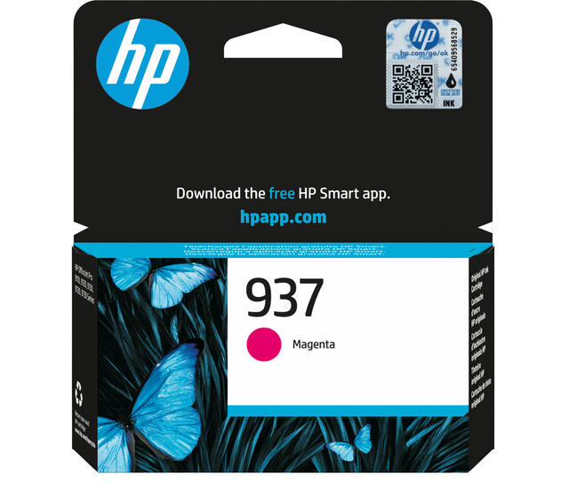 HP Inktcartridge 4S6W3NE 937 rood