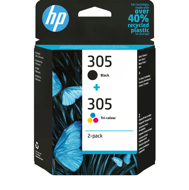HP Inktcartridge 6ZD17AE 305 zwart + 3 kleuren