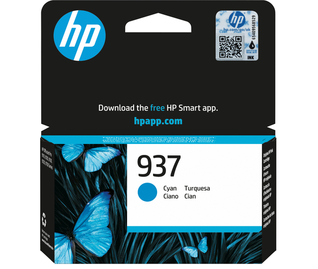 HP Inktcartridge 4S6W2NE 937 blauw