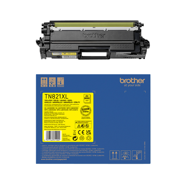 Toner Brother TN-821XLY geel afbeelding