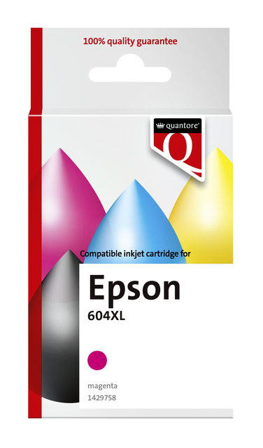 Inktcartridge Quantore alternatief tbv Epson 604XL T10H34 rood afbeelding