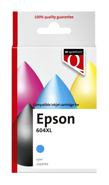 Inktcartridge Quantore alternatief tbv Epson 604XL T10H24 blauw afbeelding