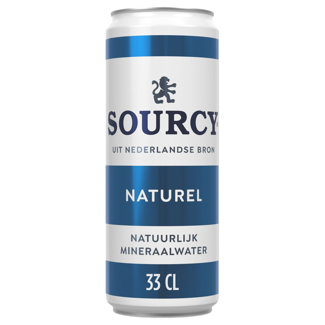 Water Sourcy blauw blik 330ml afbeelding