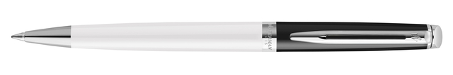 Balpen Waterman Hémisphère Colour Blocking black en white CT medium afbeelding