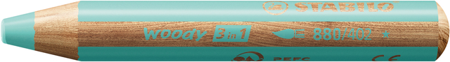 Kleurpotloden STABILO 880 woody 3 in 1 multitalent pastel blauw afbeelding