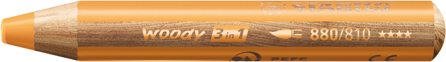 Kleurpotloden STABILO 880 woody 3 in 1 multitalent goud afbeelding