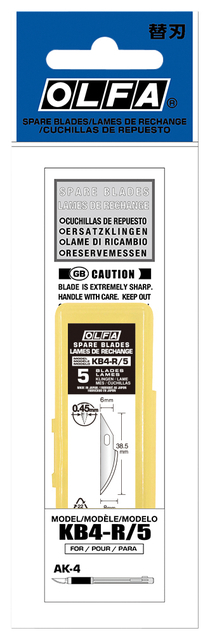 Reservemes Olfa KB4-R blister à 5 stuks afbeelding