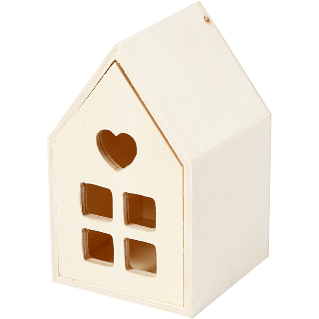 Creativ Company Huis met lade 10.8x6.8 cm hout