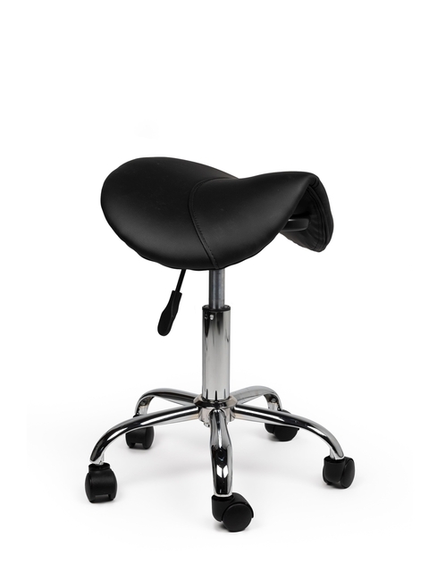 Bruna office Zadelkruk Office laag harde wielen zw