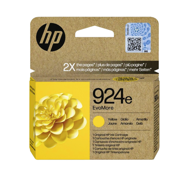 Inktcartridge HP 4K0U9NE 924E Evomore geel afbeelding