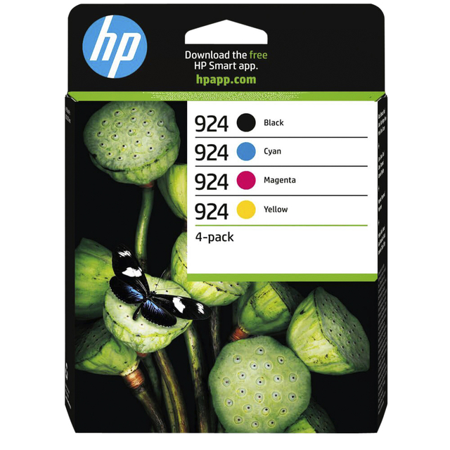 Inktcartridge HP 6C3Z1NE 924 zwart + 3 kleuren afbeelding