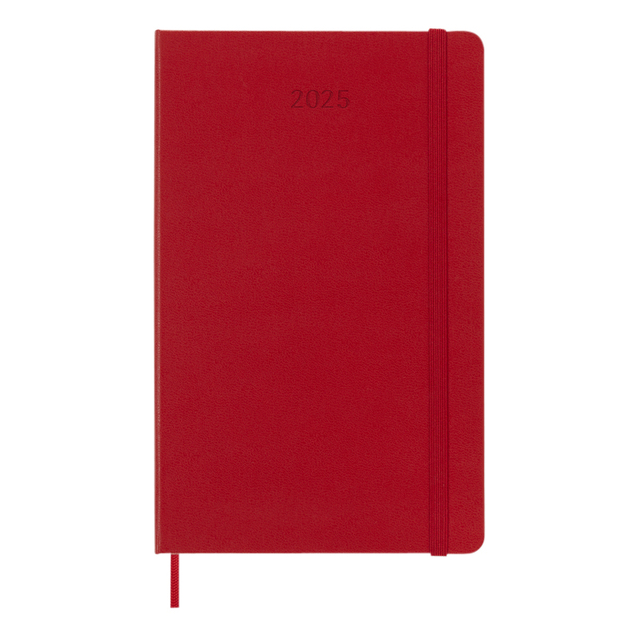 Moleskine Agenda 2025 12M Planner Weekly 7dagen 1pagina large hc scarlet red