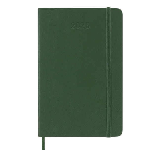 Moleskine Agenda 2025 12M Planner Weekly 7dagen 1pagina pocket sc myrtle green