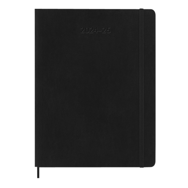 Moleskine Agenda 2024 2025 18M Planner Weekly 7dagen 1pagina extra large sc black