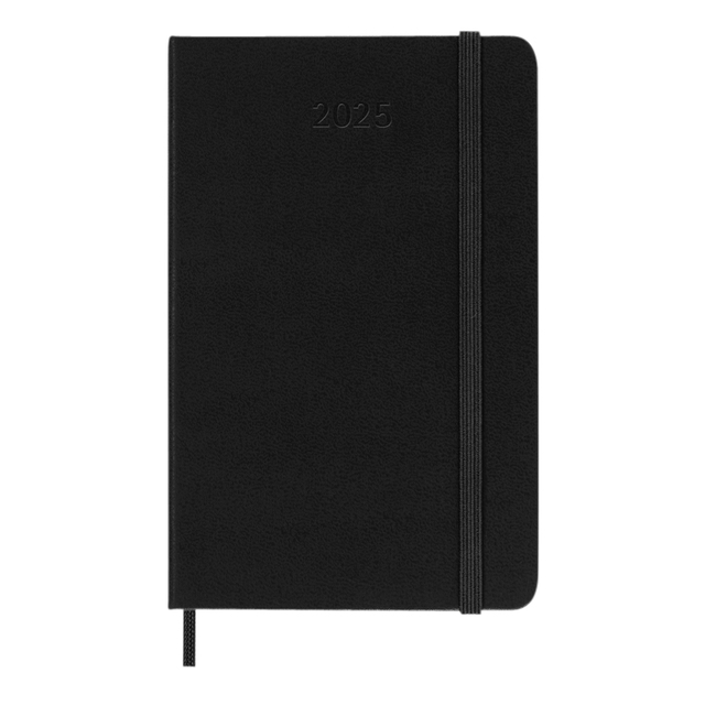 Moleskine Agenda 2025 12M Planner Weekly 7dagen 2pagina's pocket hc black