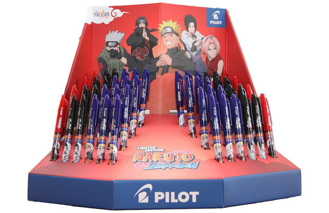 Pilot Rollerpen friXion ball Naruto medium 3 kleuren assorti