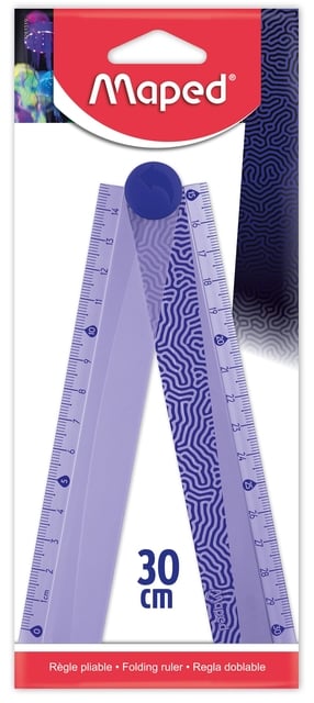 Liniaal Maped Deepsea Paradise opvouwbaar 30cm paars afbeelding
