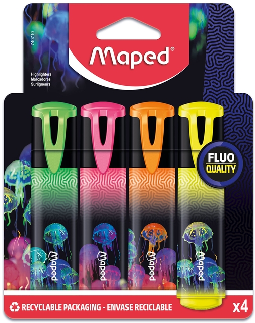 Markeerstift Maped Deepsea Paradise set à 4 kleuren afbeelding