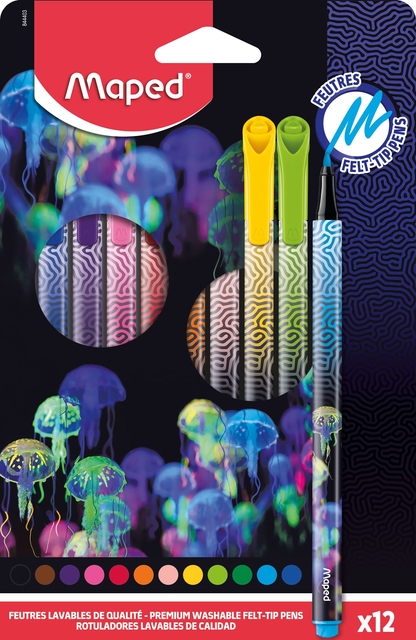 Viltstift Maped Deepsea Paradise set à 12 kleuren afbeelding