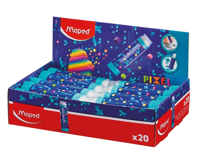 Gum Maped Pixel Party in tube display à 20 stuks afbeelding