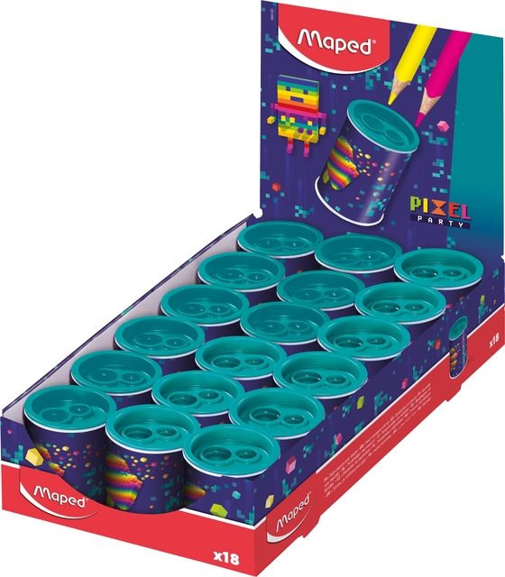 Puntenslijper Maped Pixel Party 2-gaats display à 18 stuks afbeelding