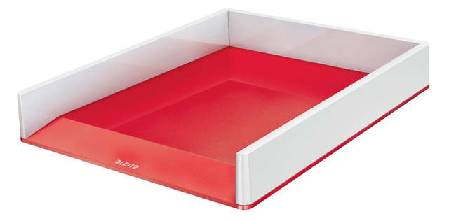 Brievenbak Leitz WOW A4 wit/rood afbeelding