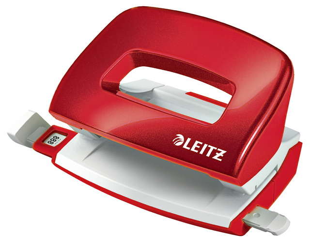 Perforator Leitz NeXXt WOW mini 10 vel rood afbeelding