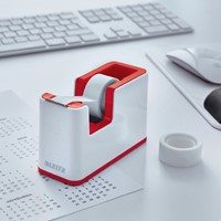 Plakbandhouder Leitz WOW wit/rood-2