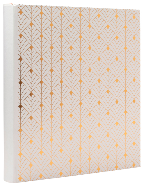 Exacompta Fotoalbum 29x32cm 60 zwarte pagina's Néo Déco wit